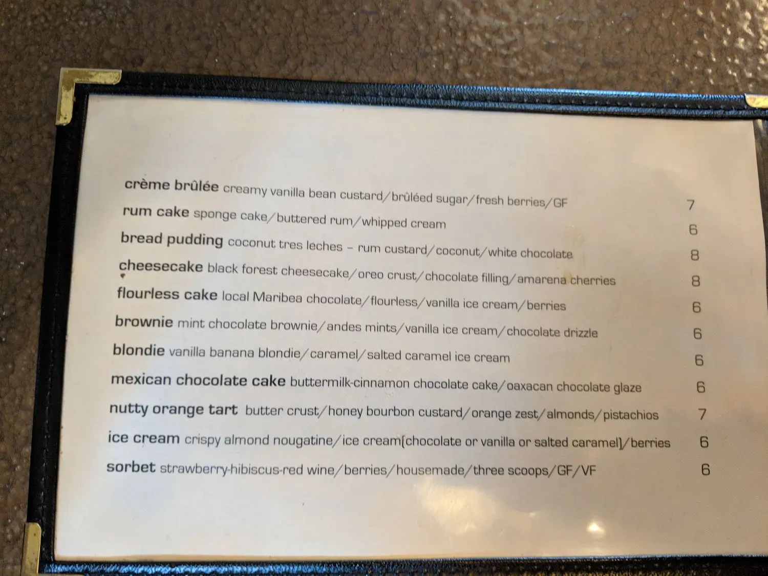 Menu 5