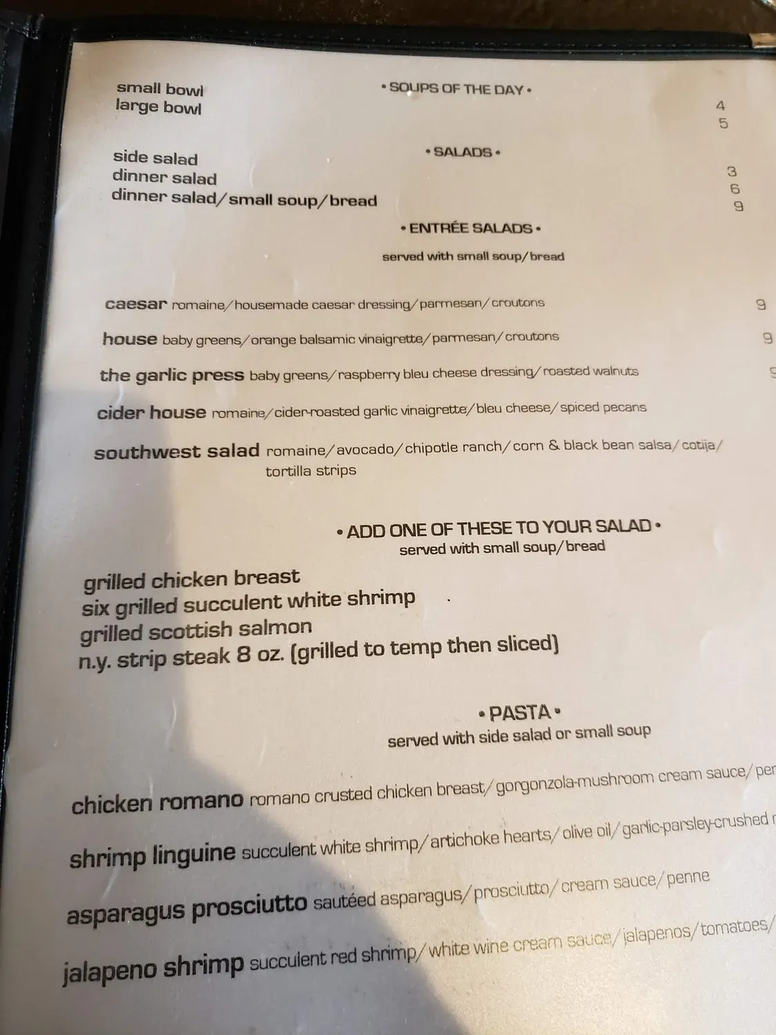 Menu 4