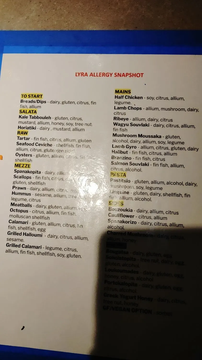 Menu 6