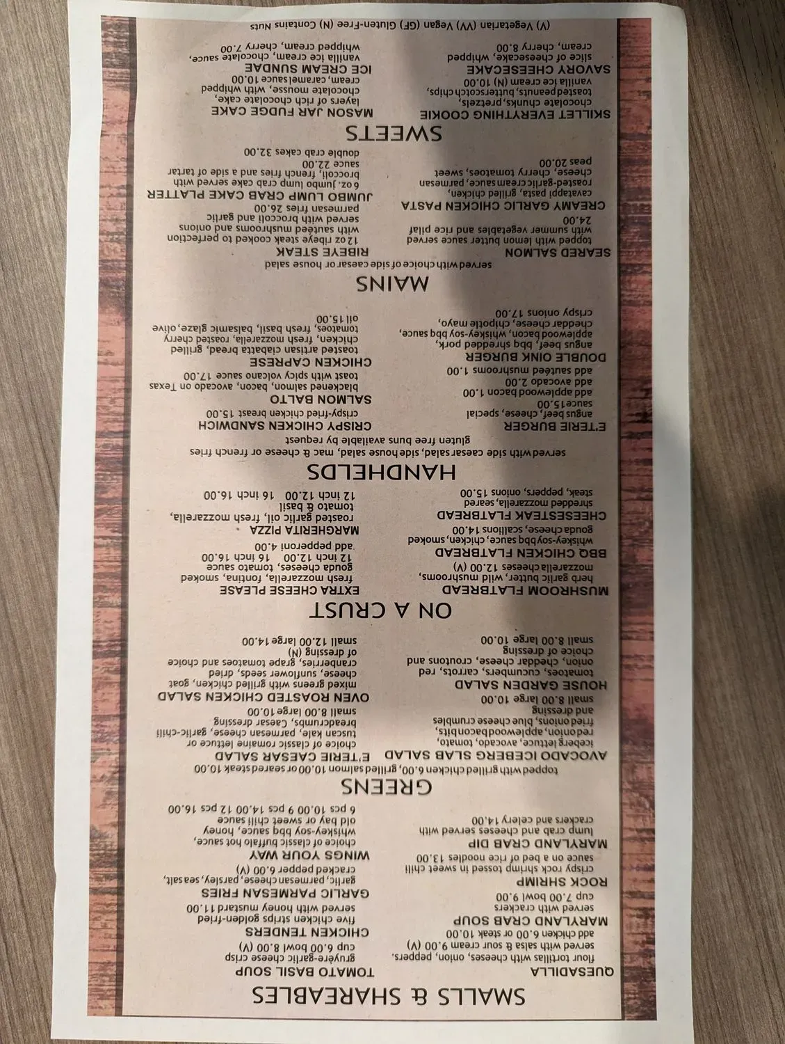 Menu 1