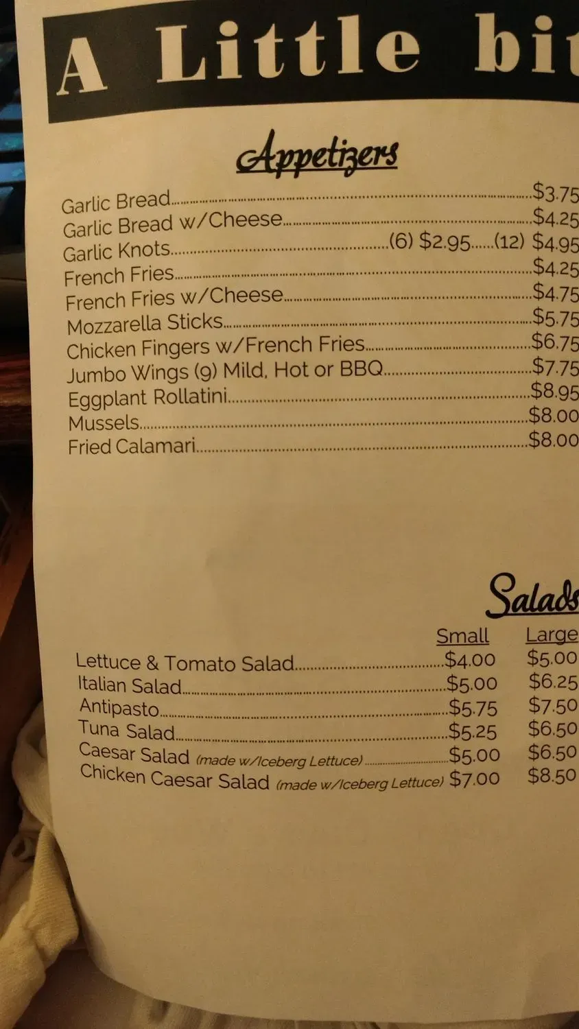 Menu 4