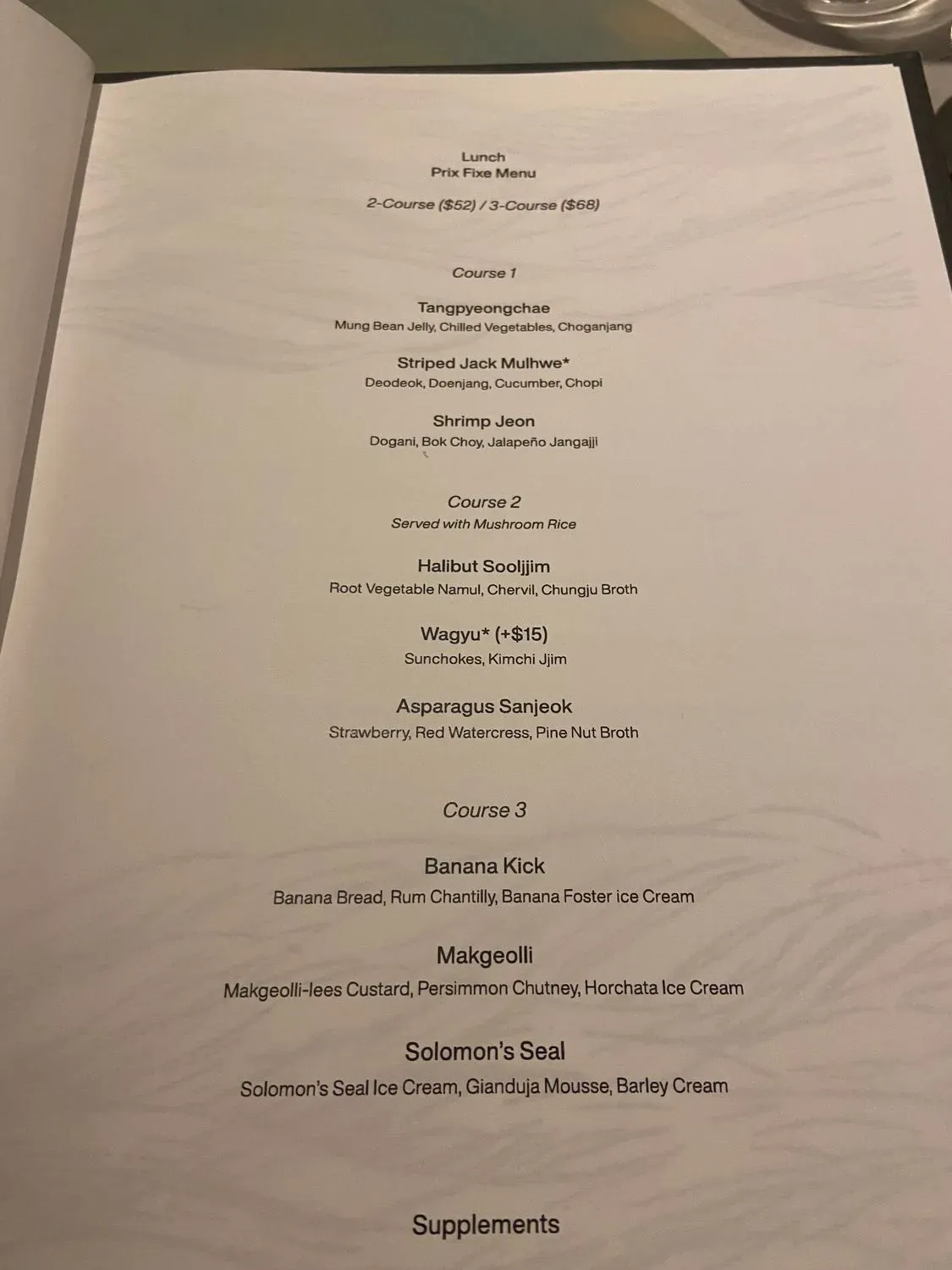 Menu 5