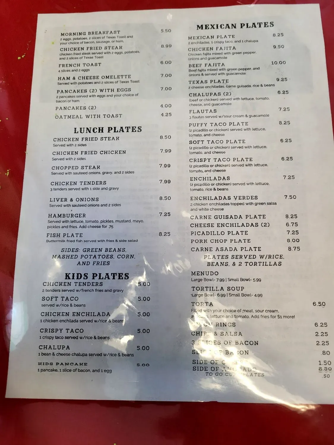 Menu 2