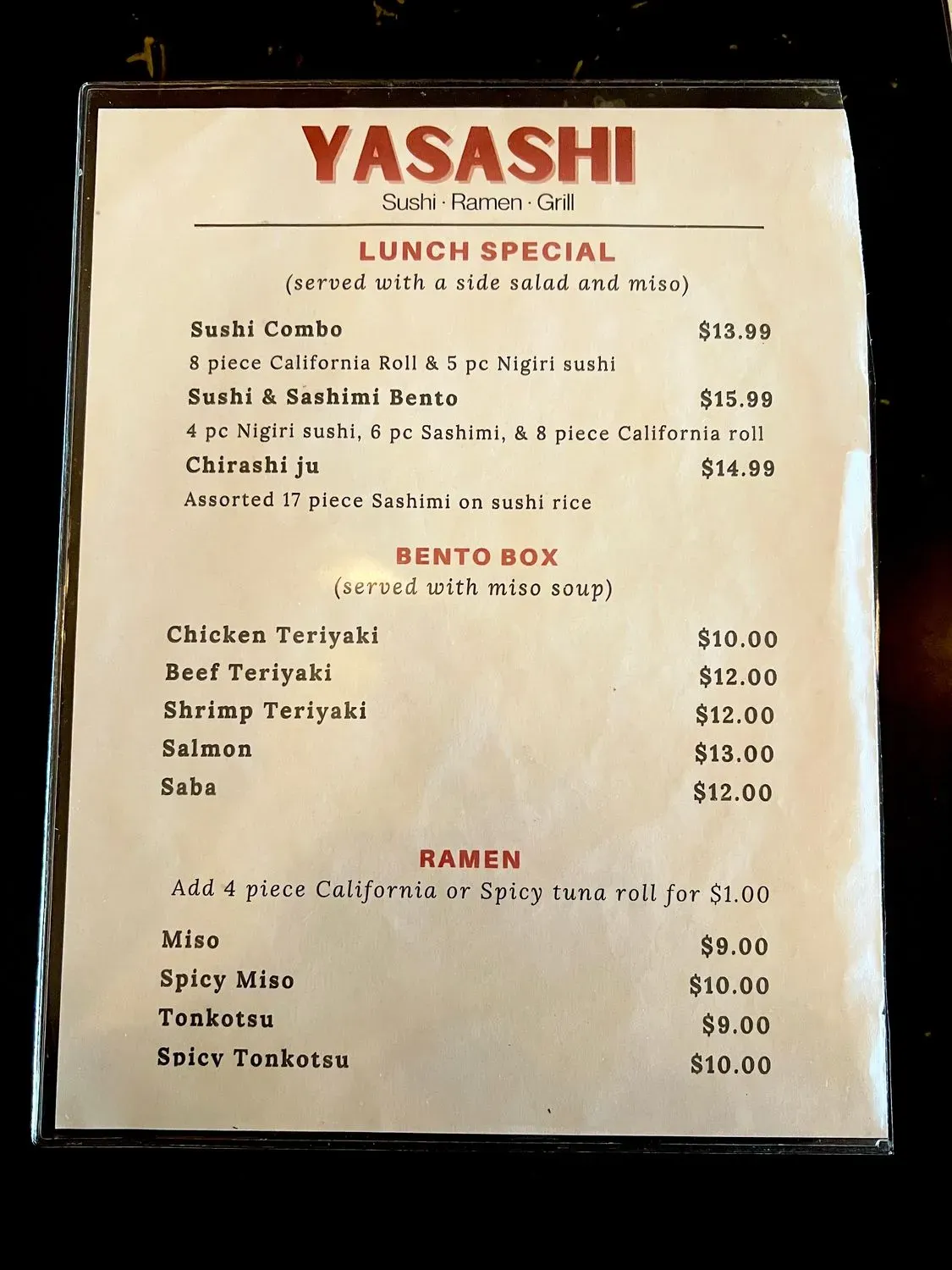 Menu 4