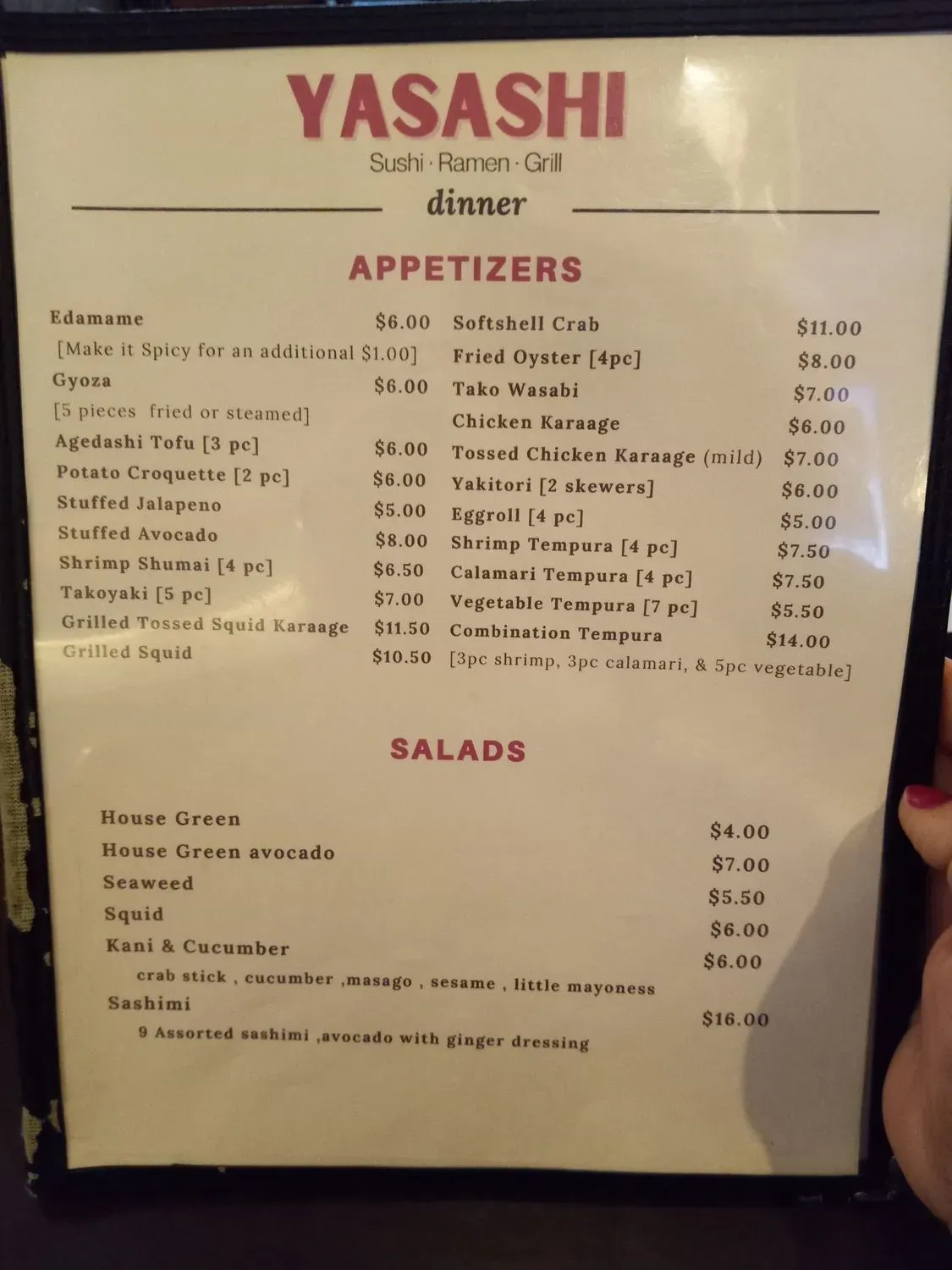 Menu 5