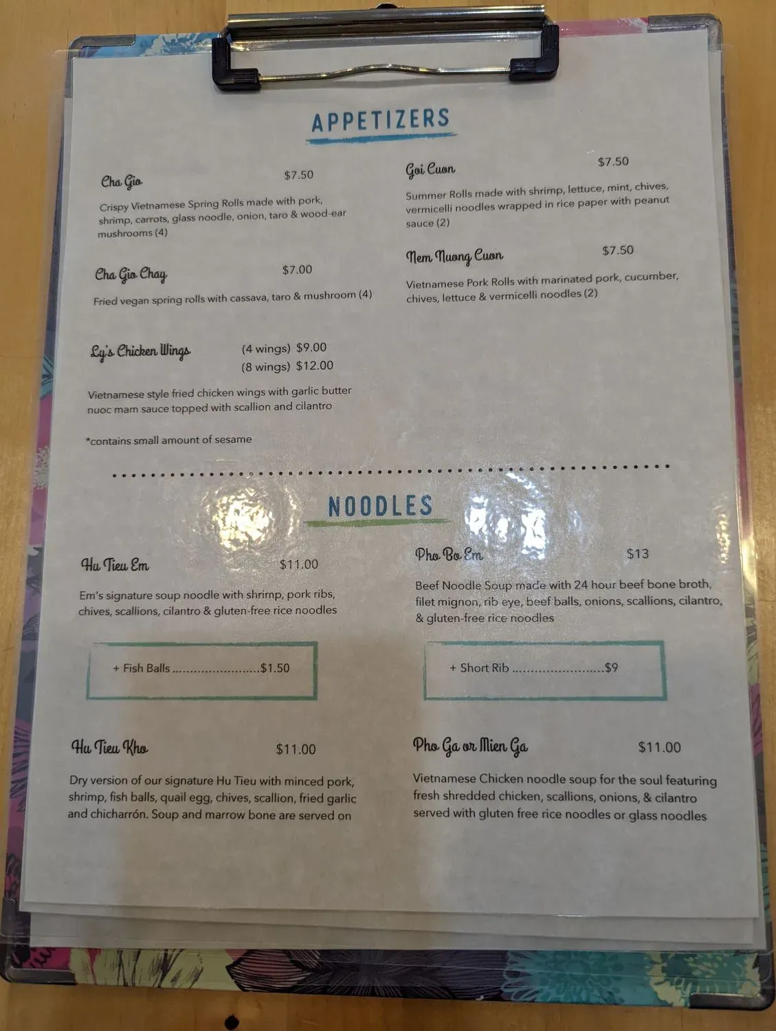 Menu 3