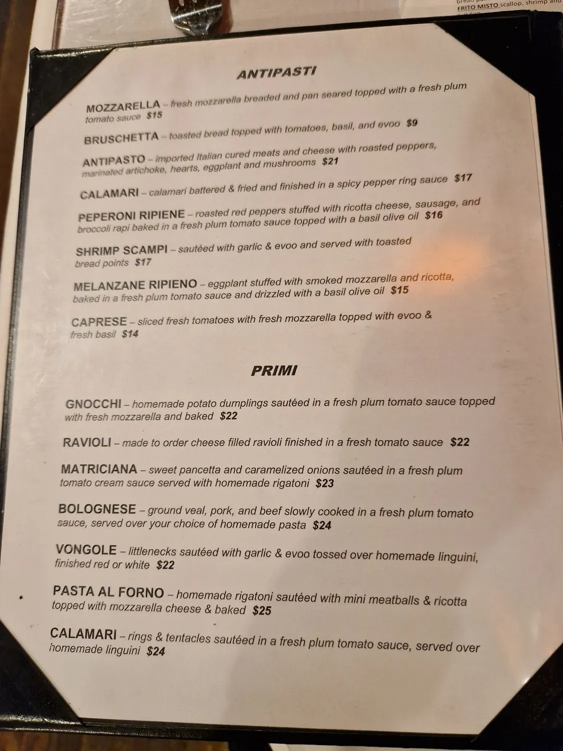 Menu 5