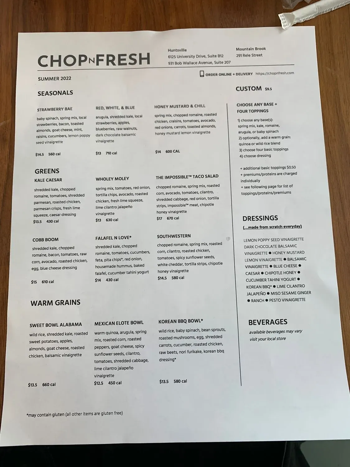 Menu 1