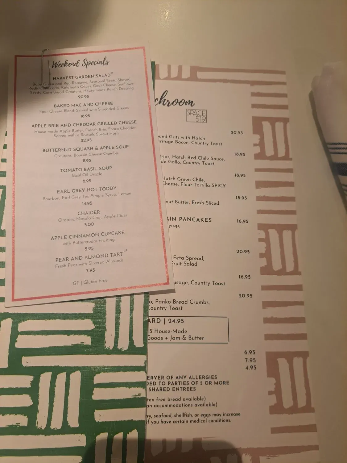 Menu 5