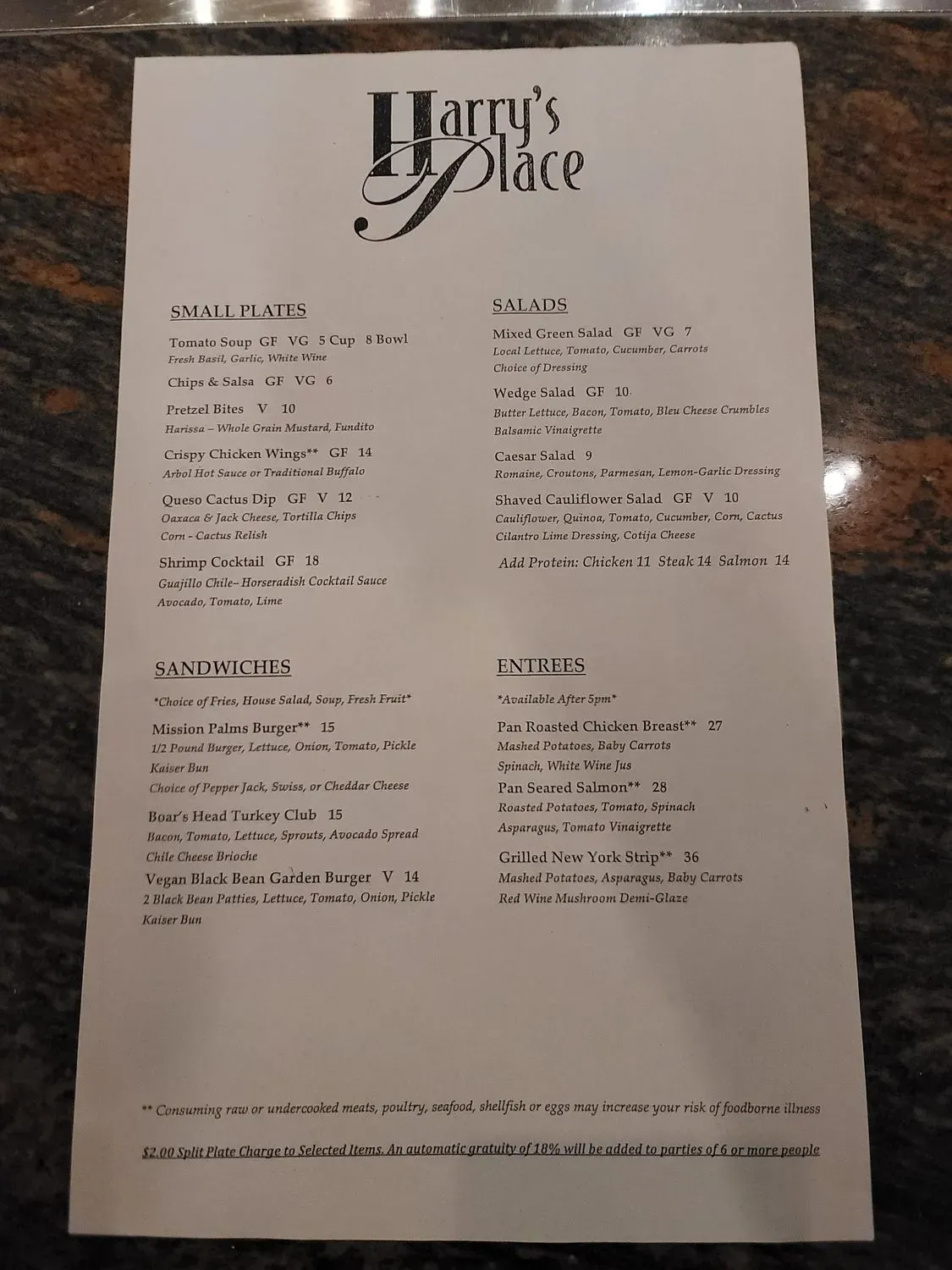 Menu 2