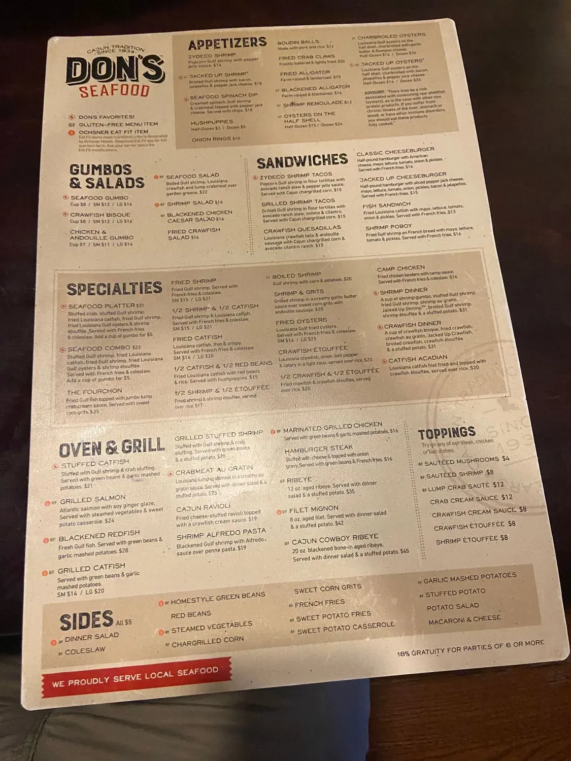 Menu 6