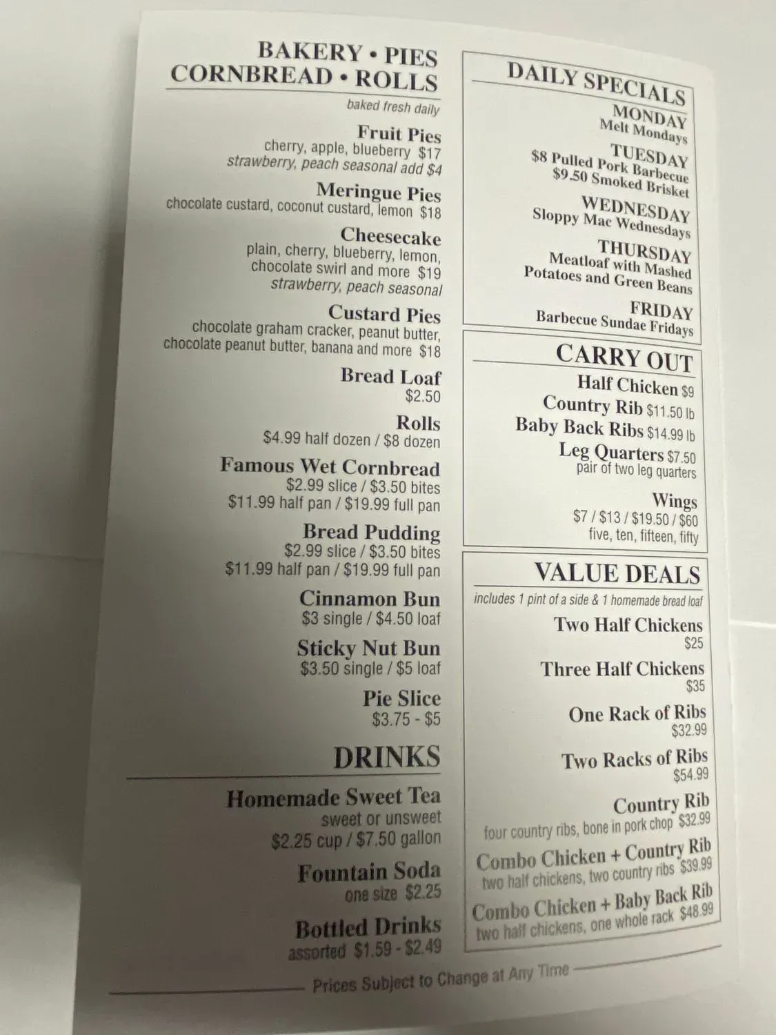 Menu 1