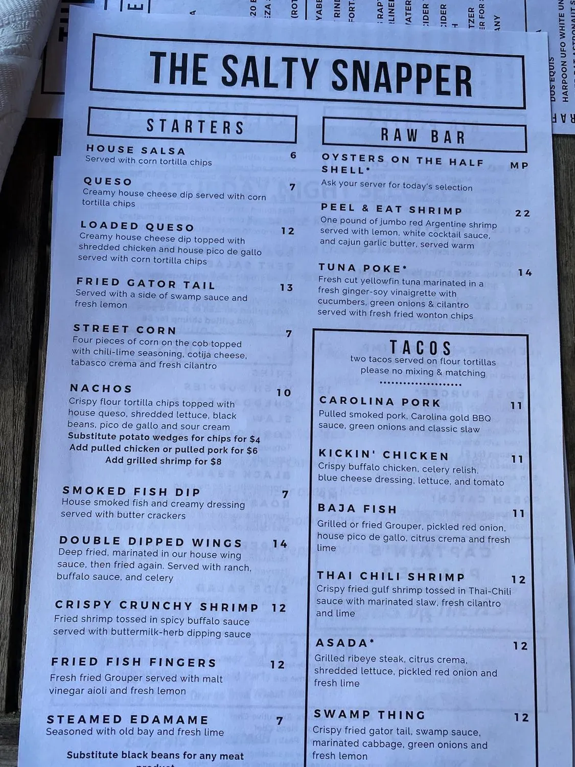 Menu 5