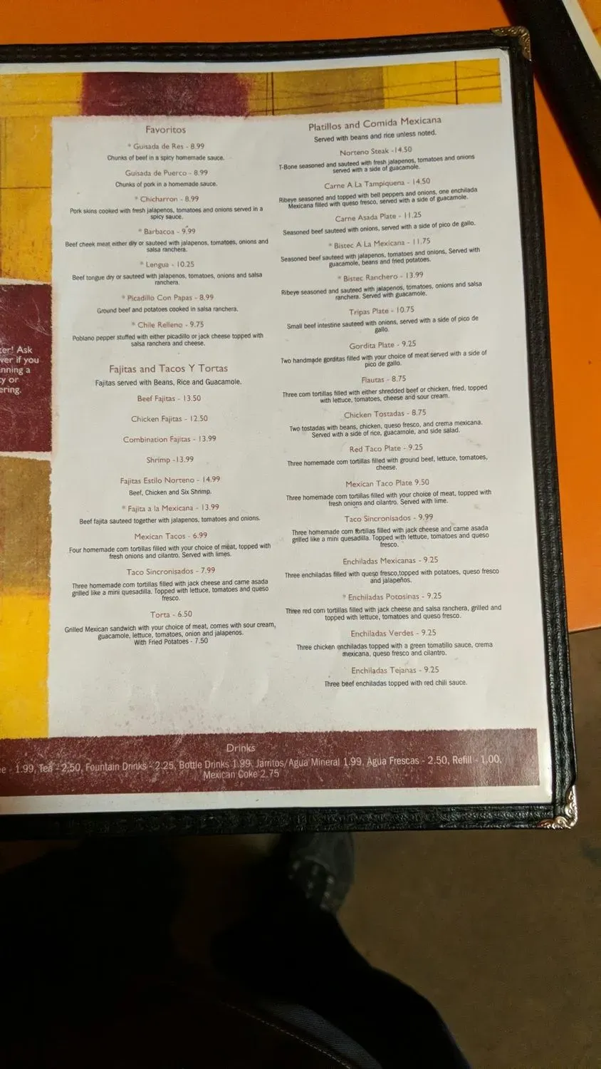 Menu 5