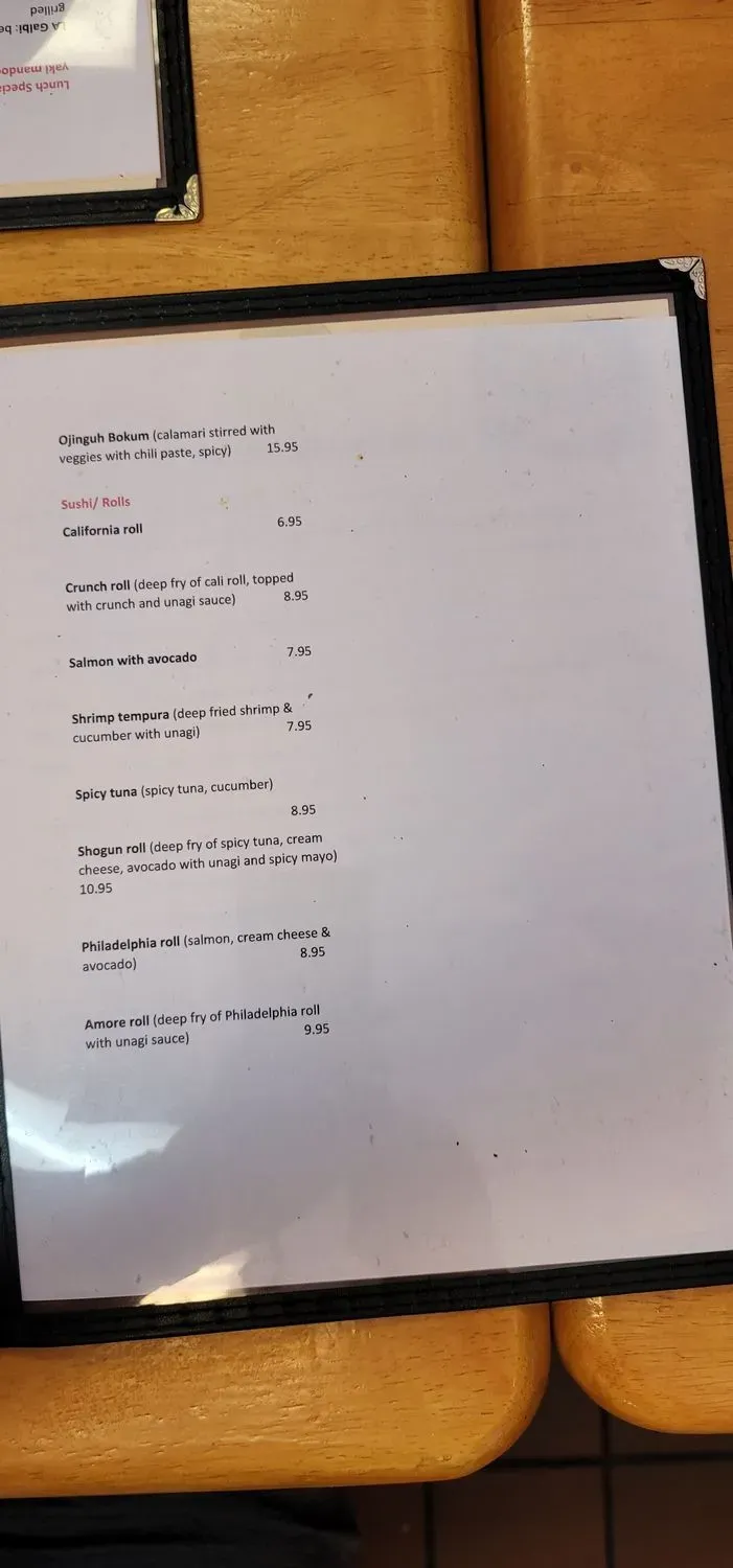 Menu 4