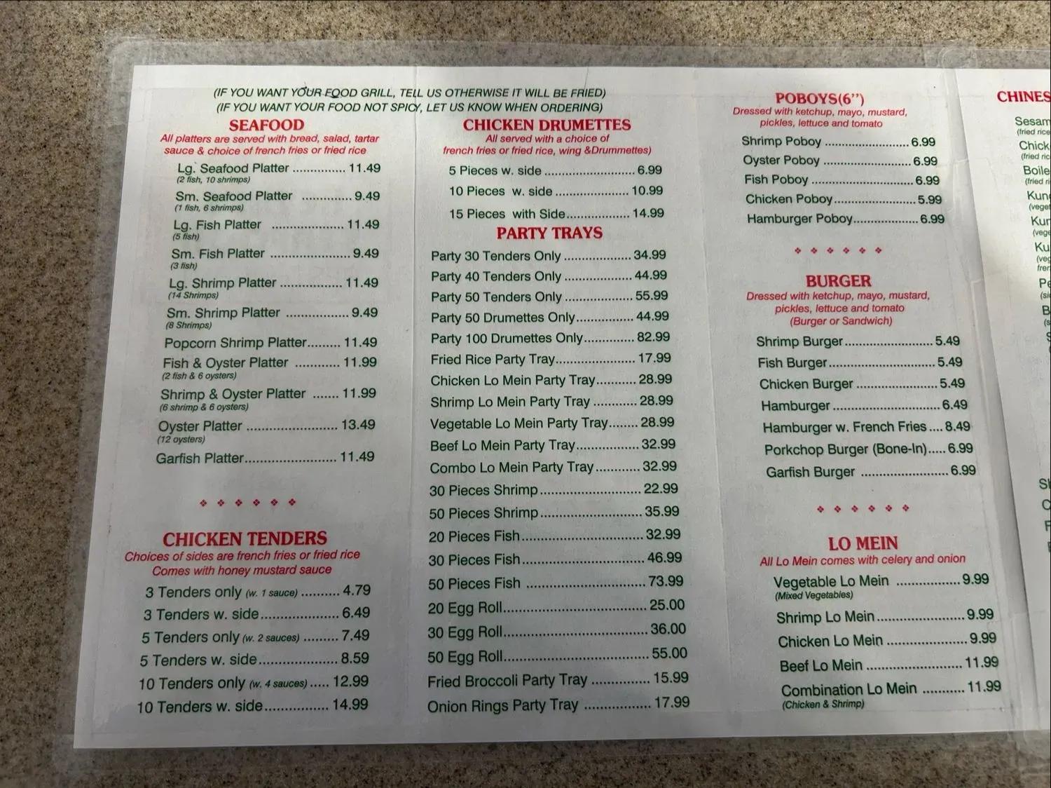 Menu 2