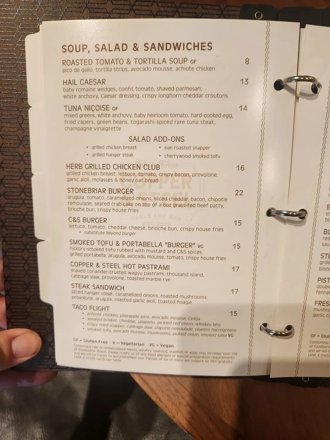 Menu 5