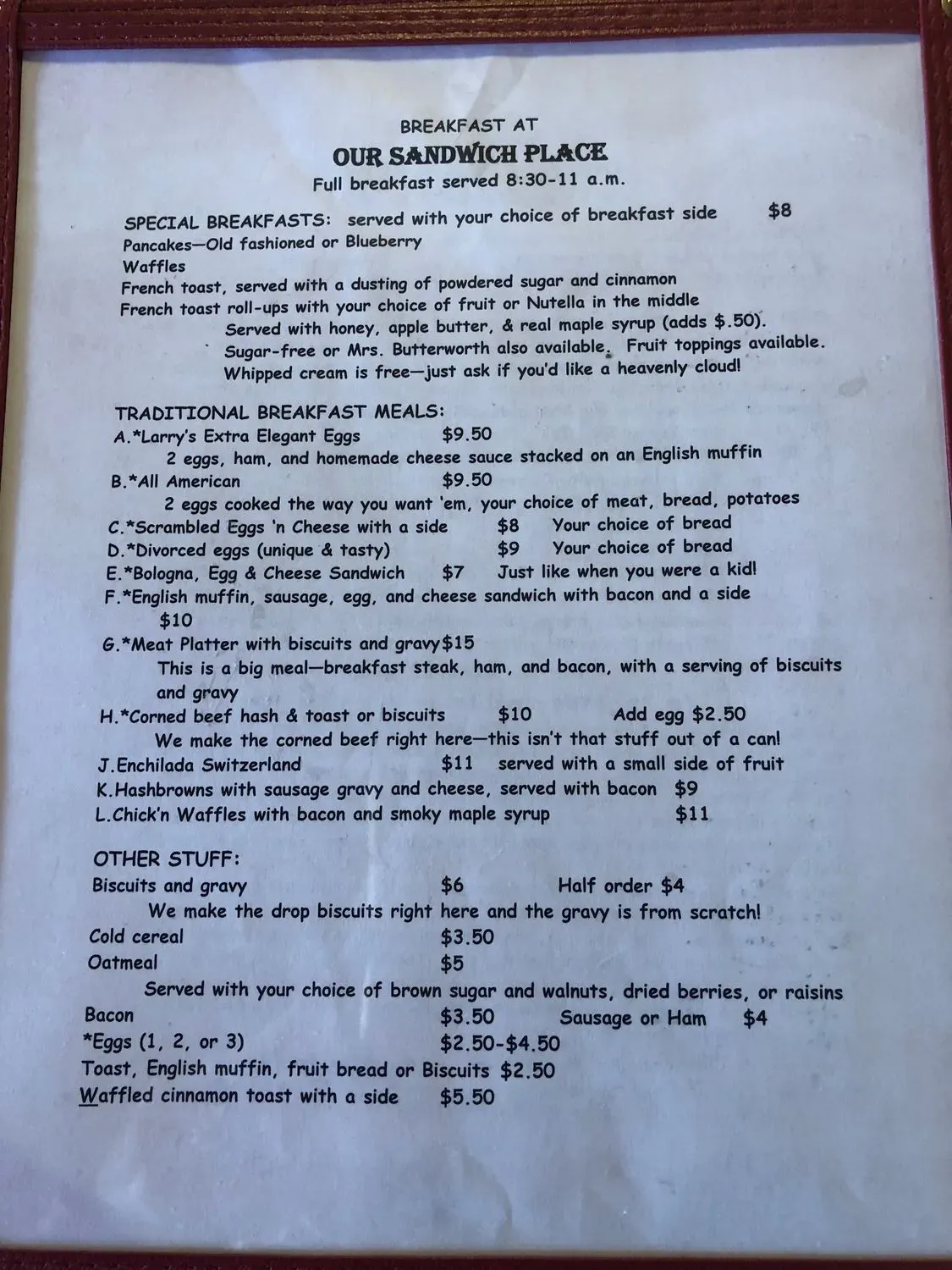 Menu 4