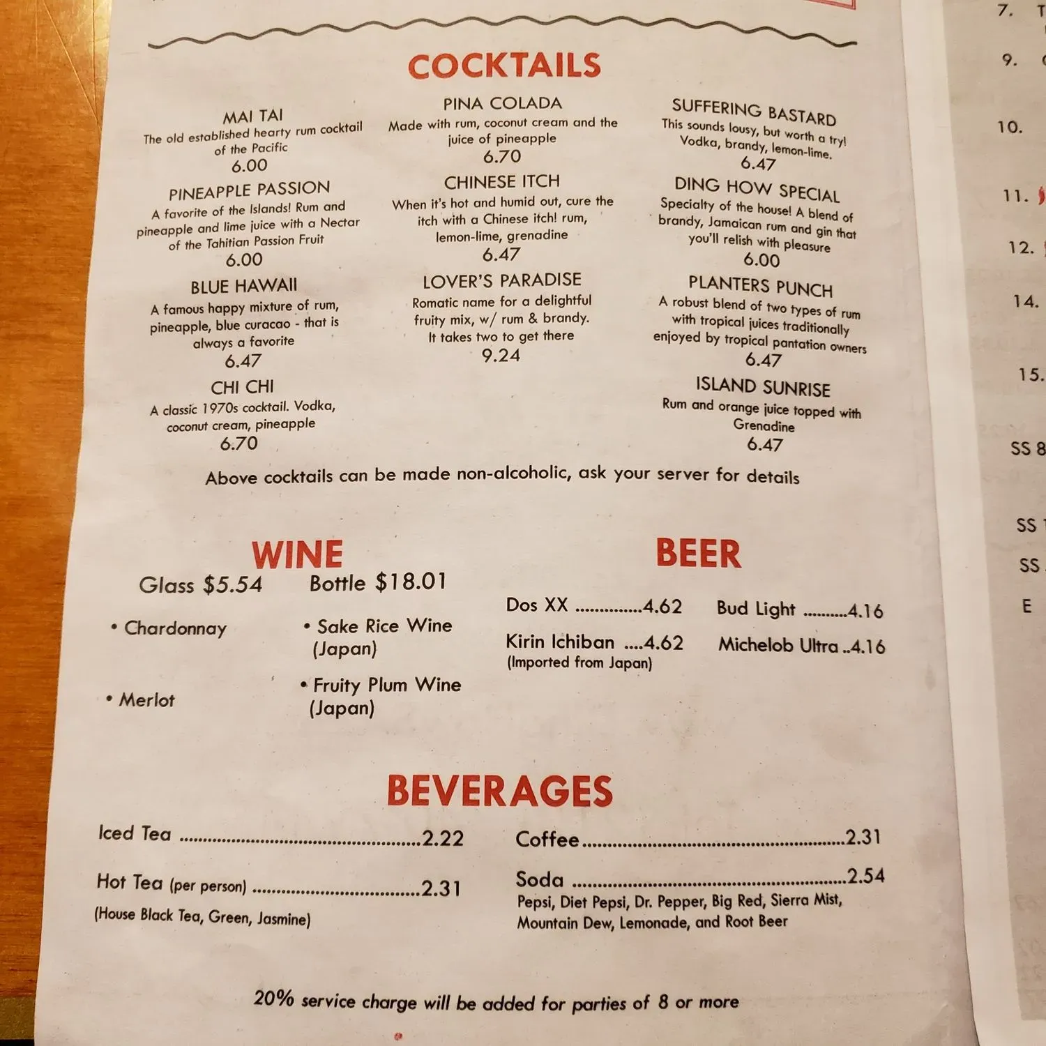 Menu 2