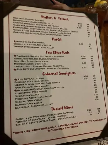 Menu 5