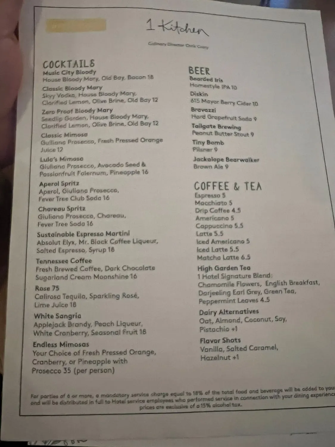 Menu 5