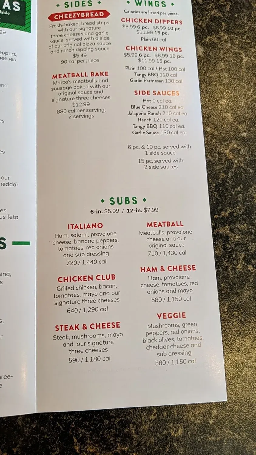 Menu 6