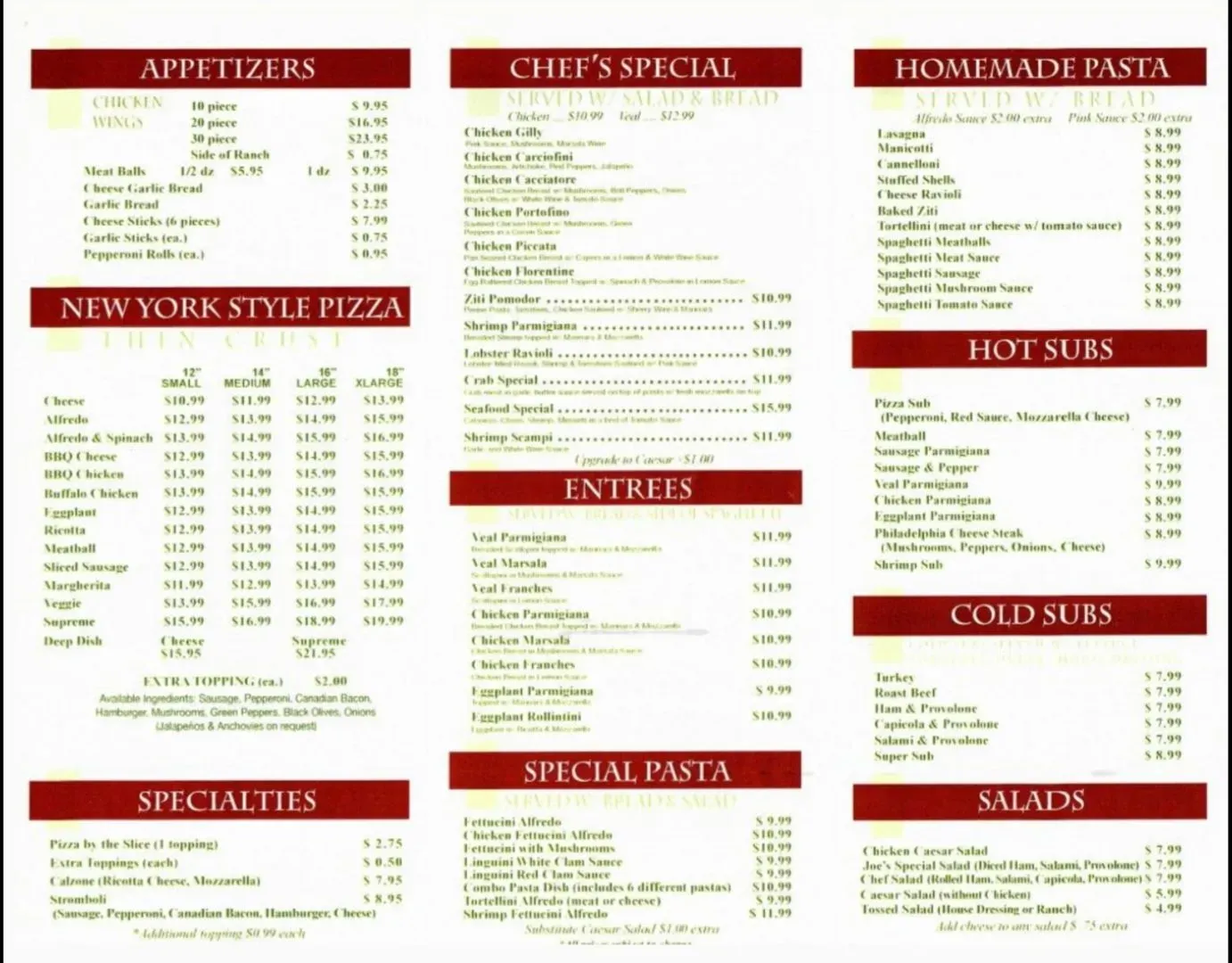 Menu 2