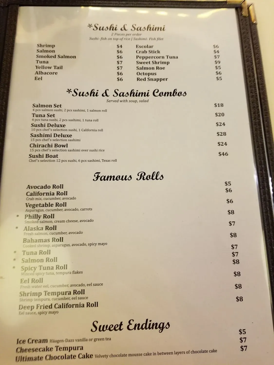 Menu 5