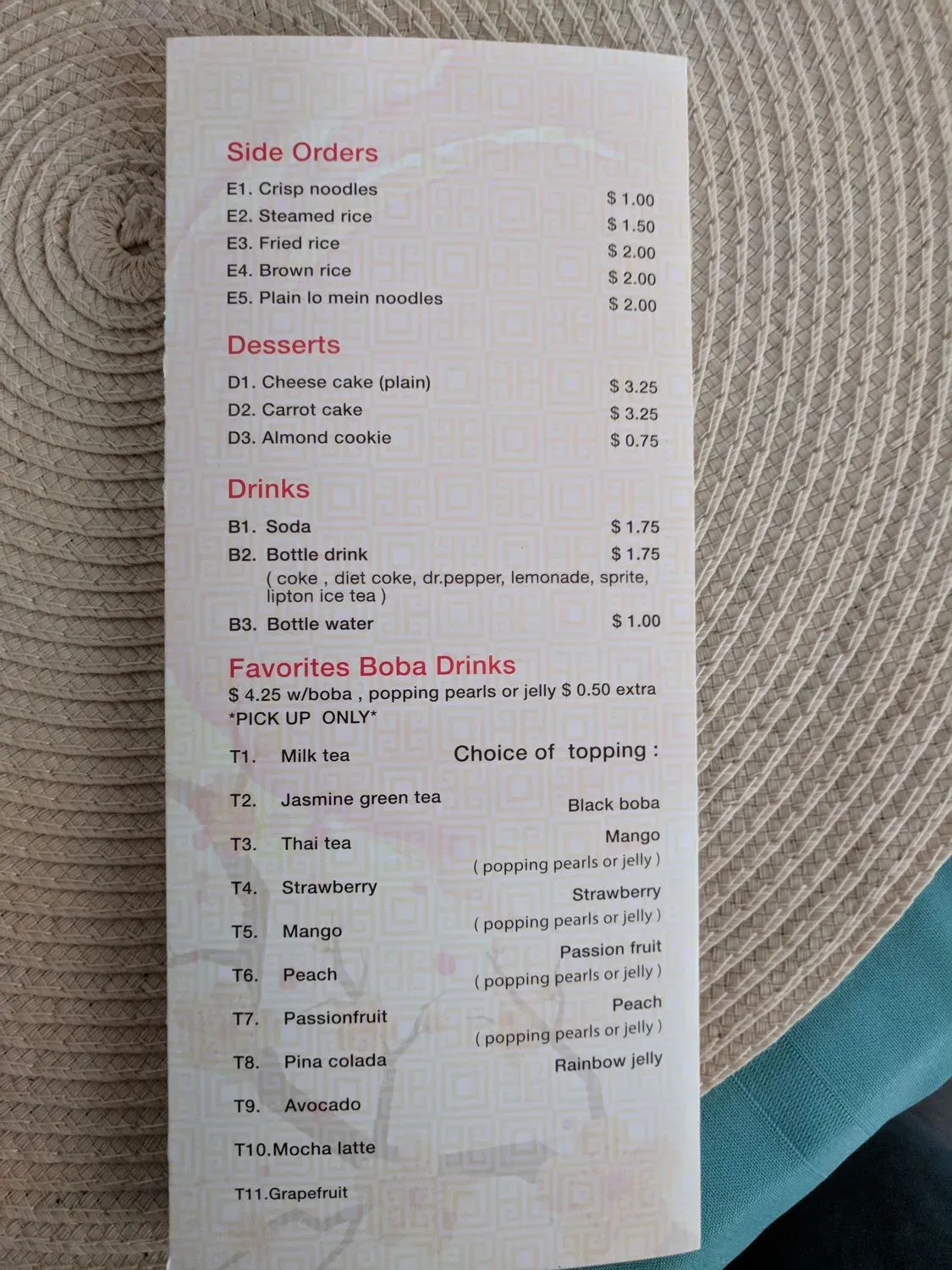 Menu 6