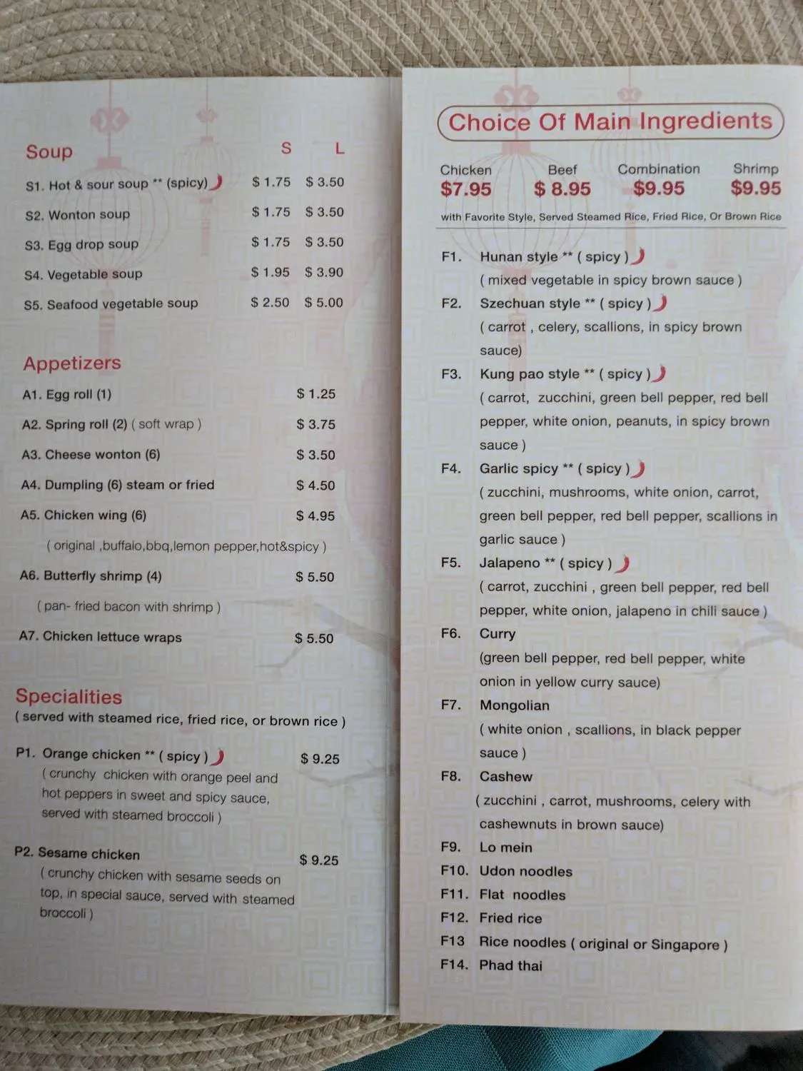 Menu 5