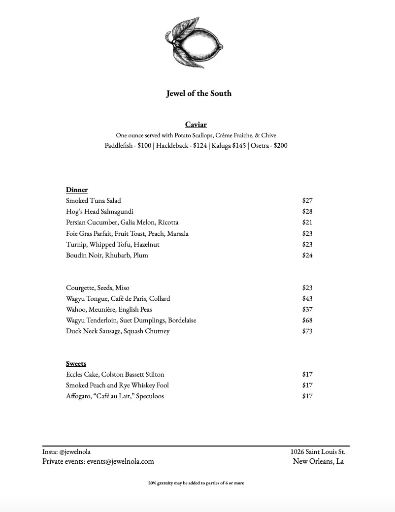 Menu 1