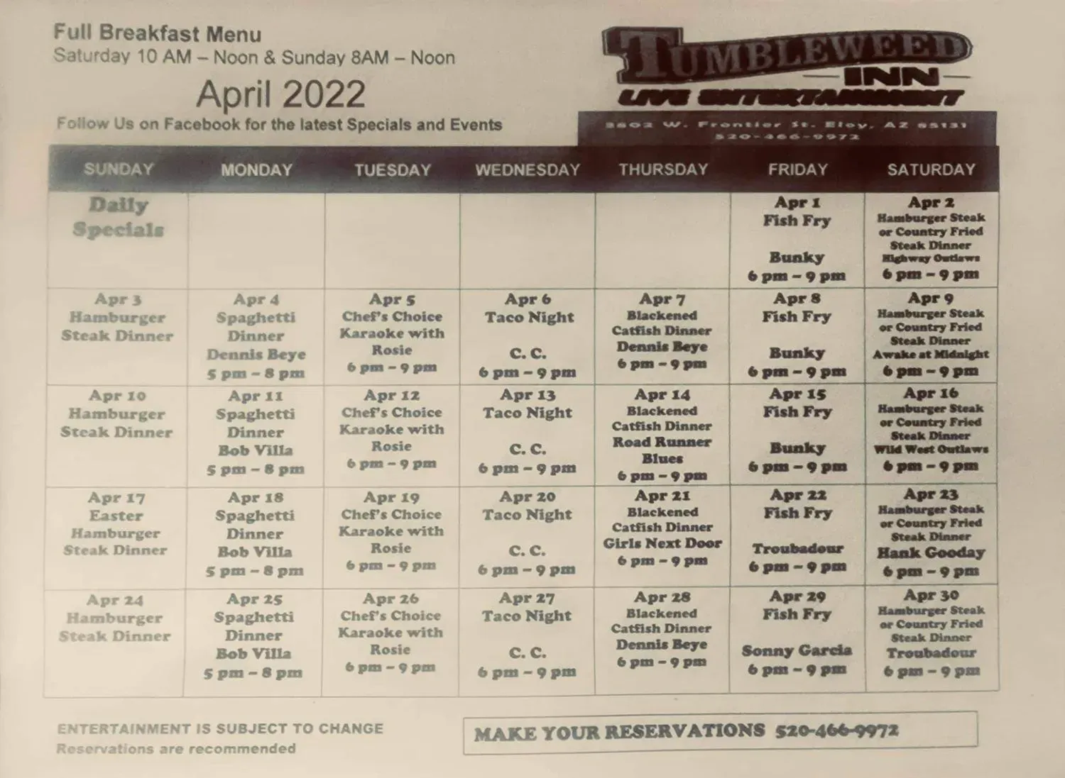 Menu 6