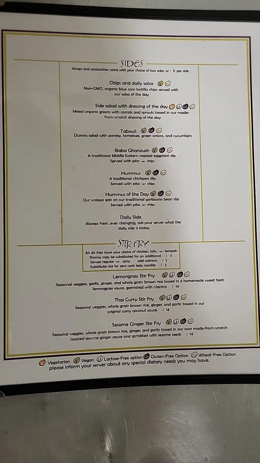 Menu 2