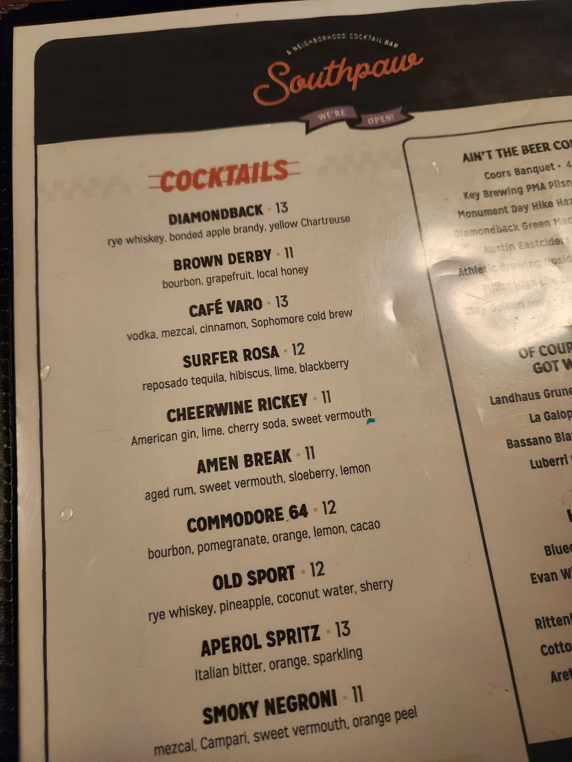 Menu 6