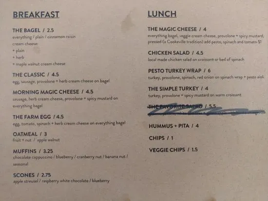 Menu 5