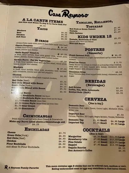 Menu 2