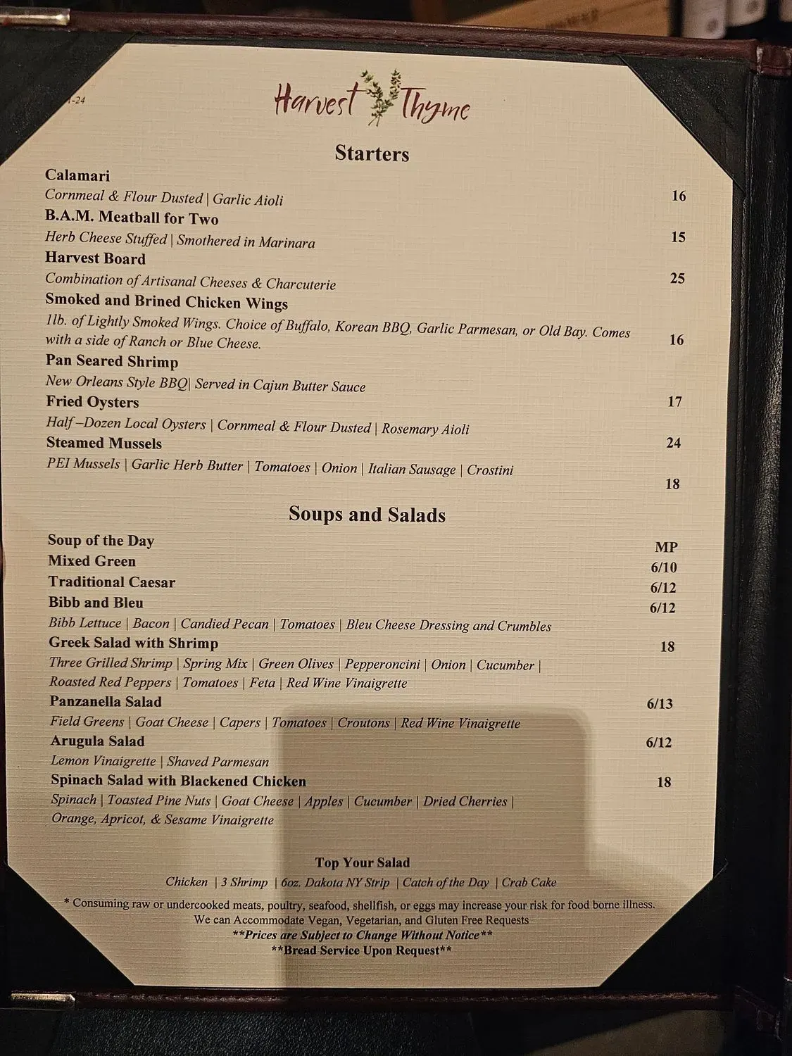 Menu 1