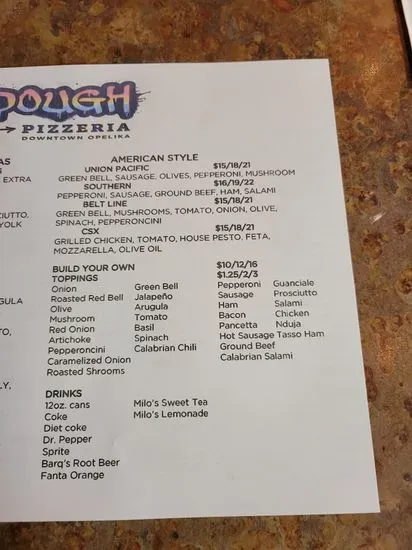 Menu 5