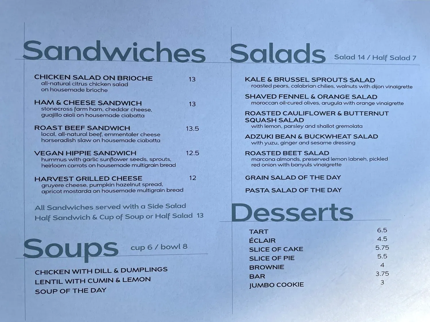 Menu 2