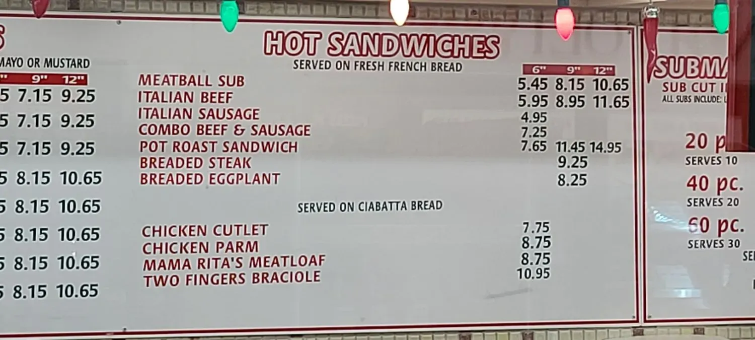 Menu 2