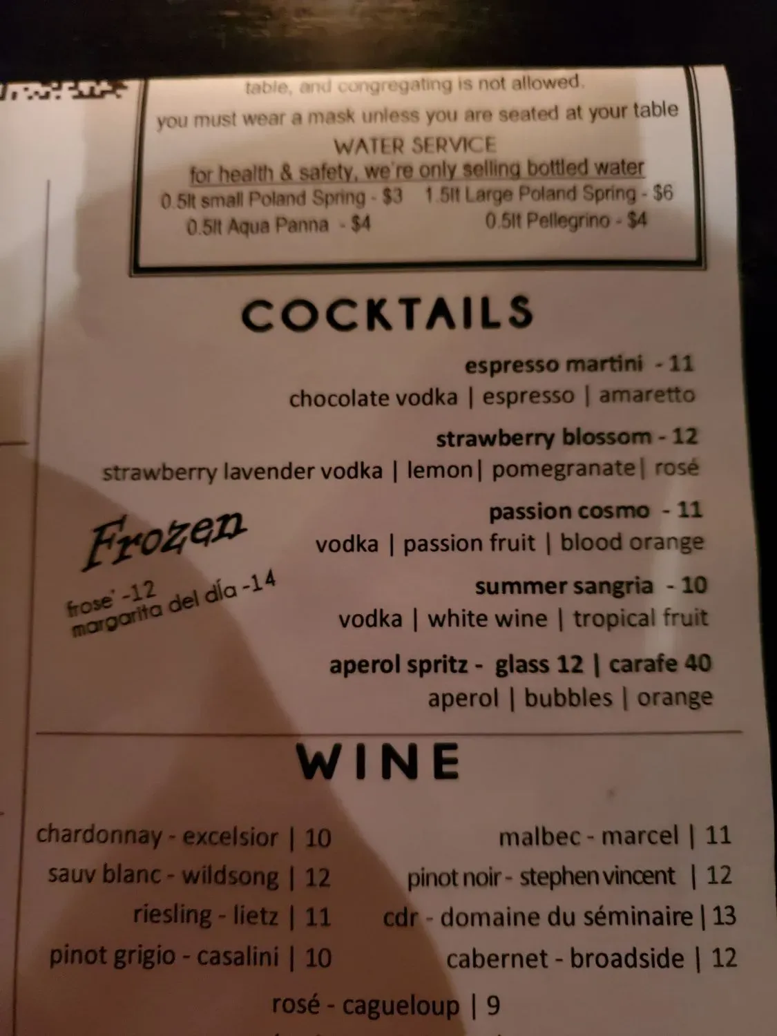 Menu 5