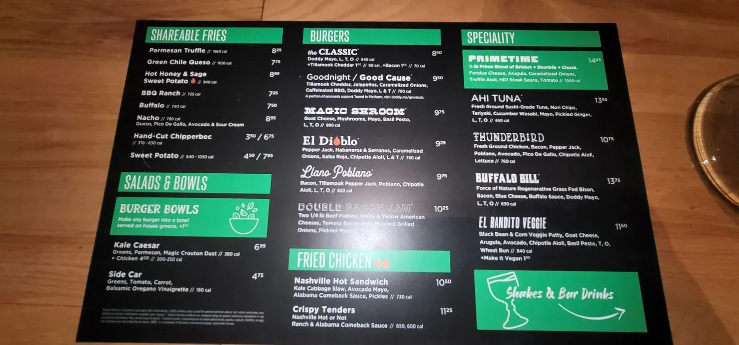 Menu 5