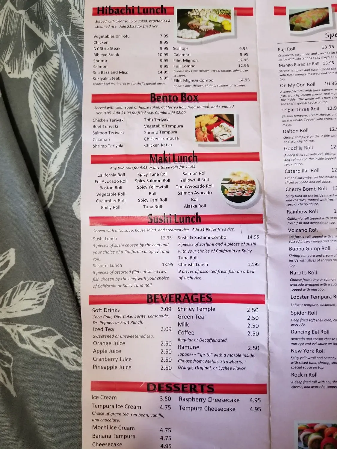 Menu 5