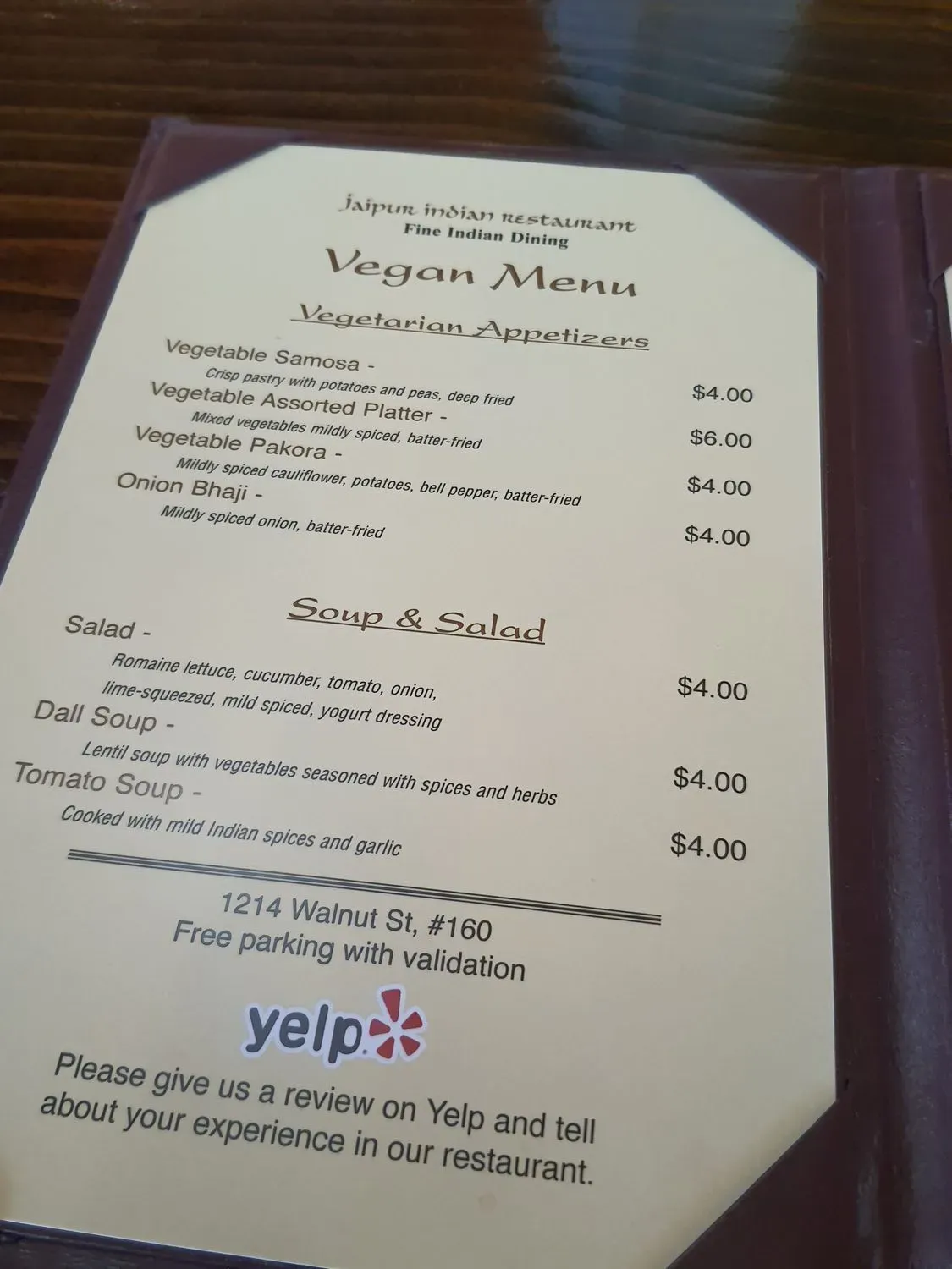 Menu 5