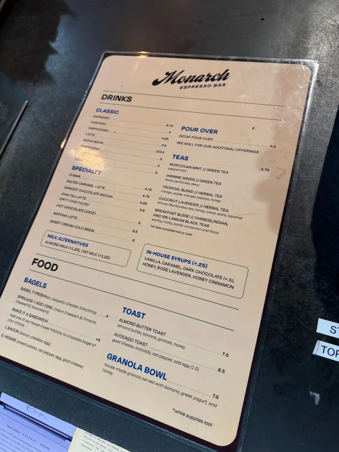 Menu 4