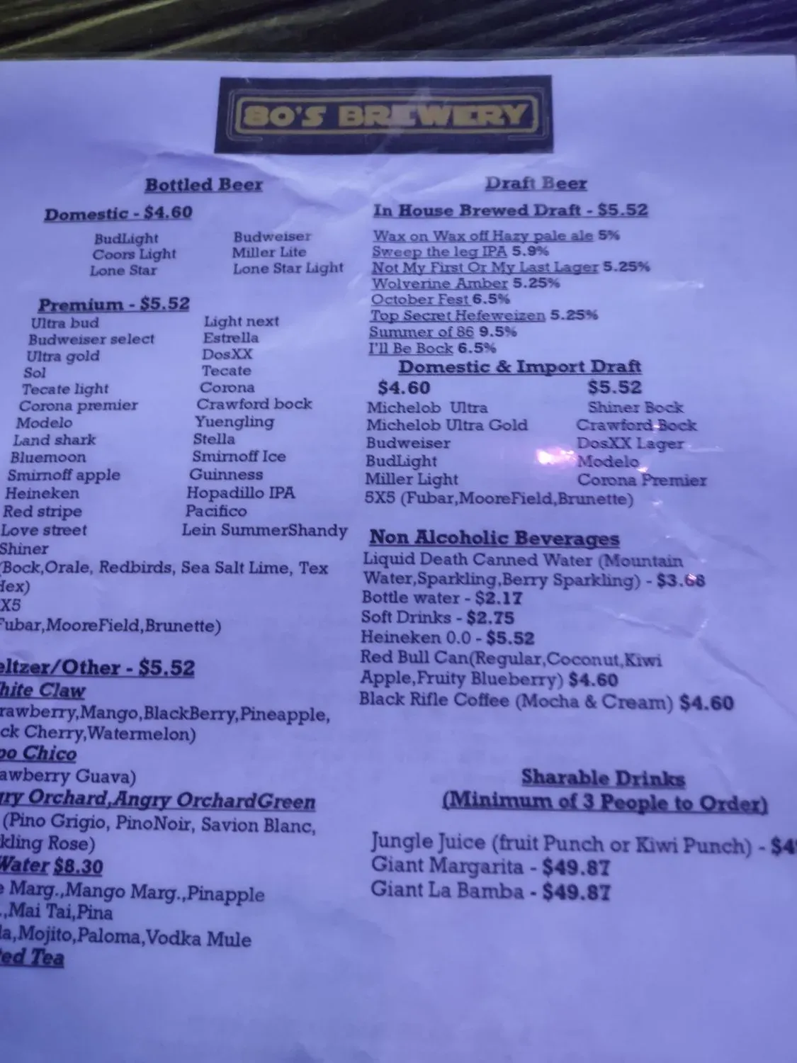 Menu 2