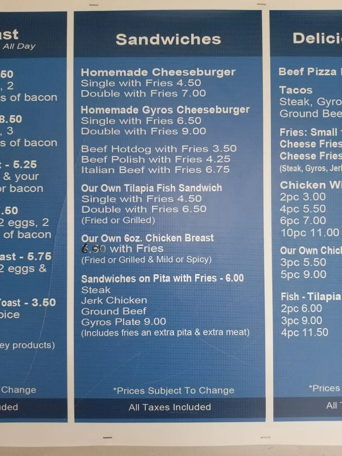 Menu 5