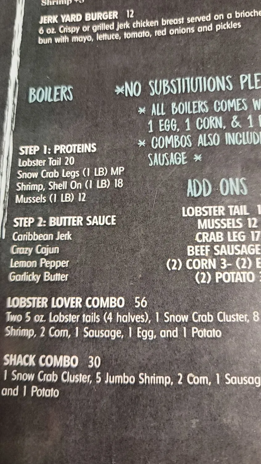 Flava Shack Seafood Menu - Updated November 2025