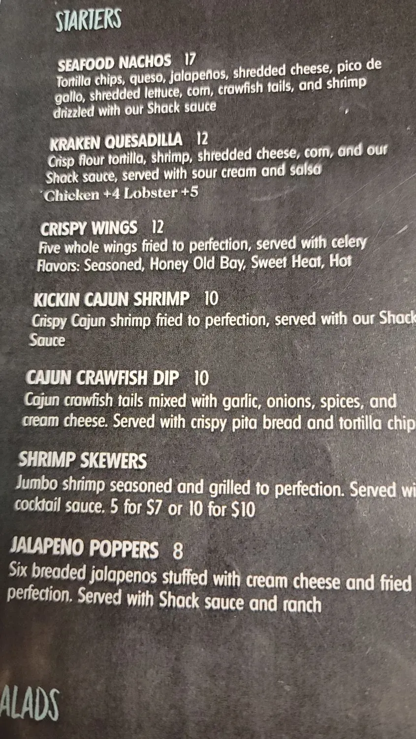 Flava Shack Seafood Menu - Updated November 2025