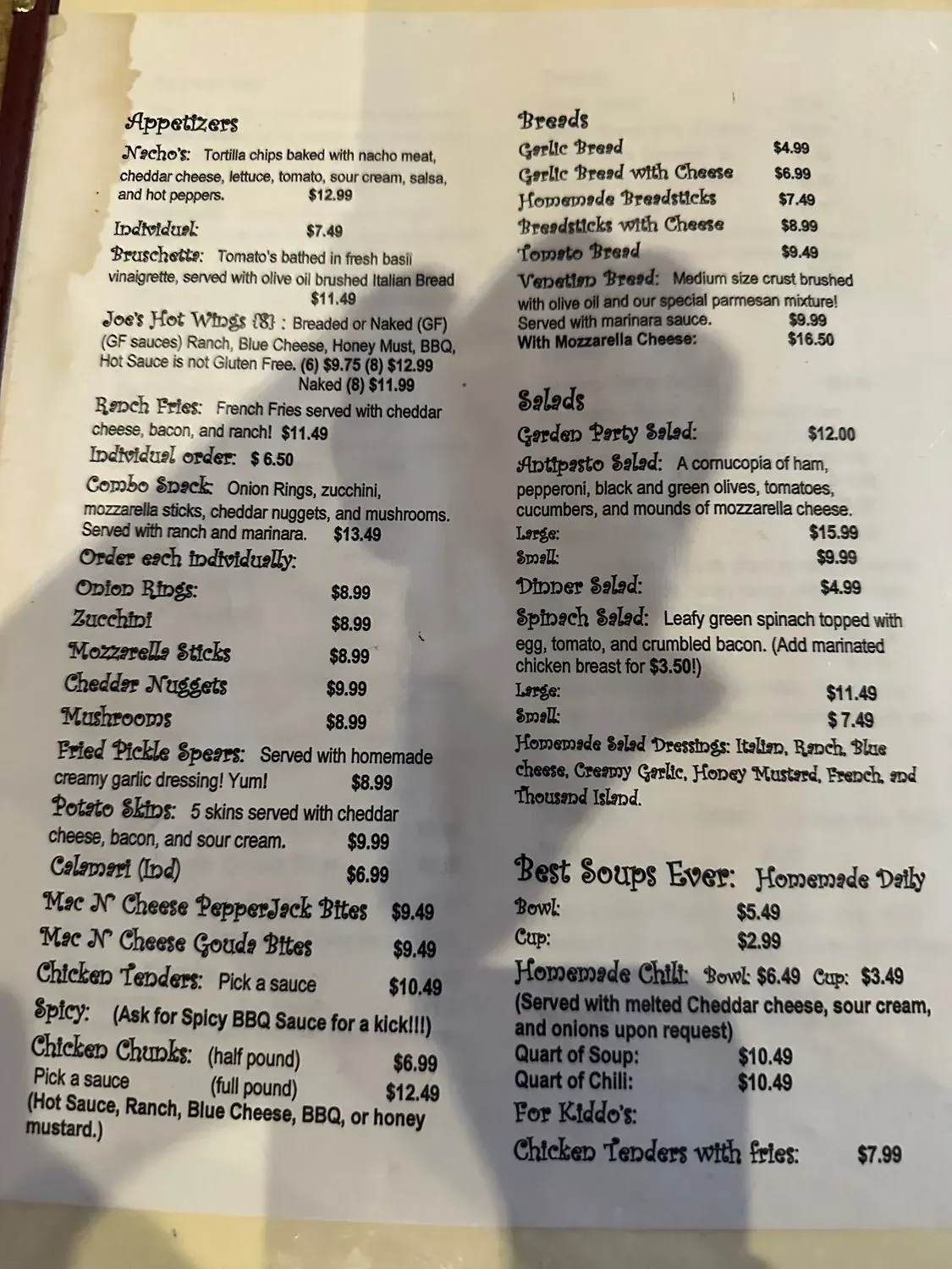 Menu 4